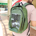 URBAN ADJAI PRINTED CANVAS BACKPACK